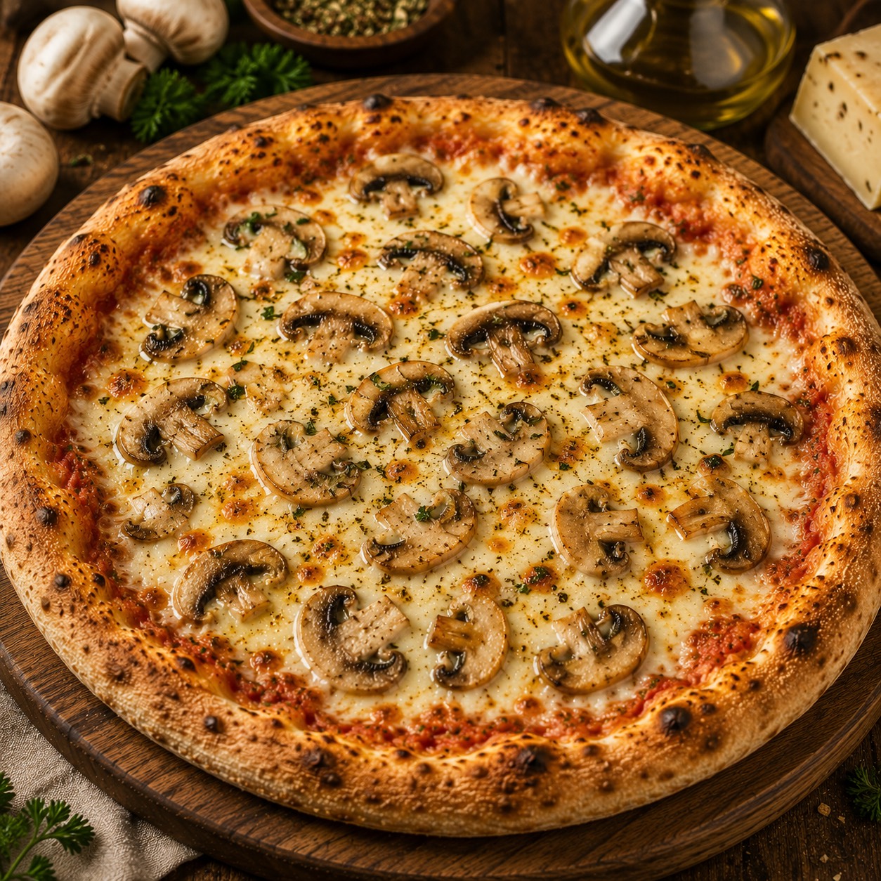 Mushroom cheese Pizza