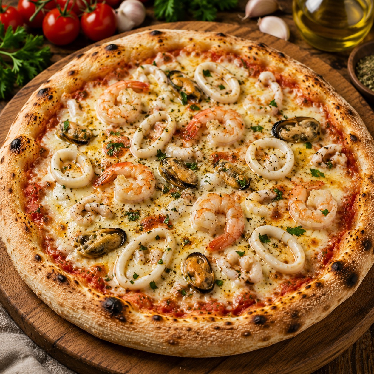 Seafood Pizza